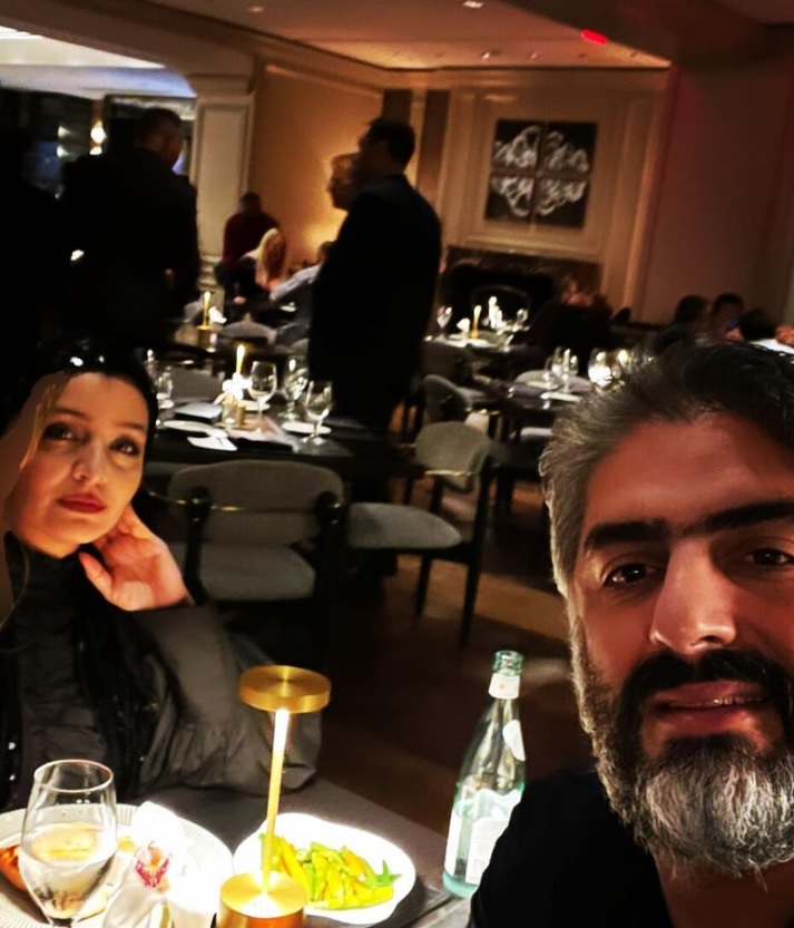 ساره بیات و همسرش