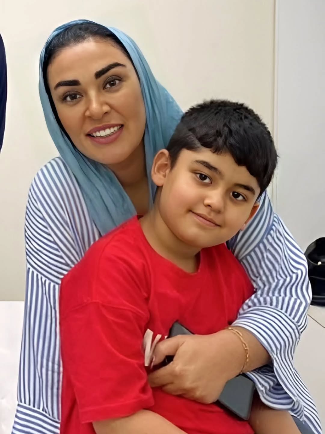 عکس زیبا بروفه و پسرش