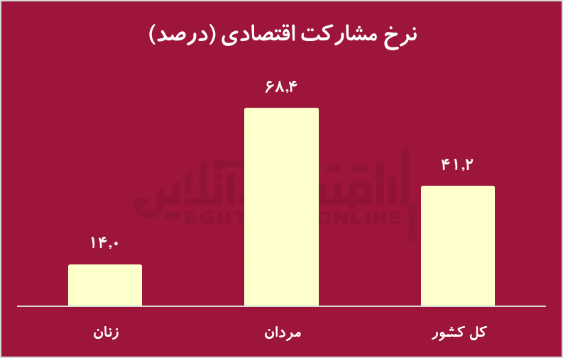نصف جمعیت ایران، بیکارند/ ۸۶ درصد از زنان در بازار کار حضور ندارند