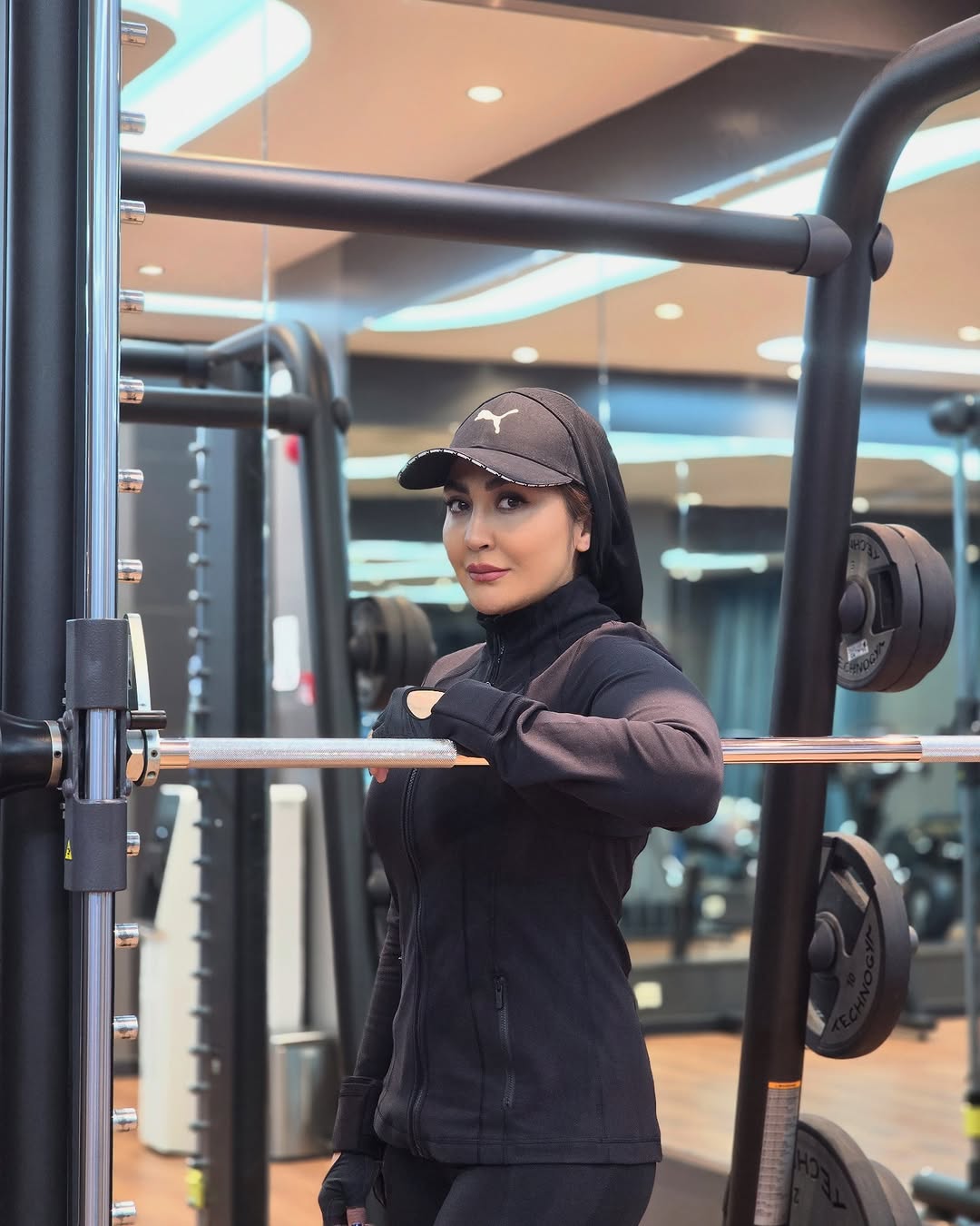 مریم معصومی در باشگاه بدنسازی