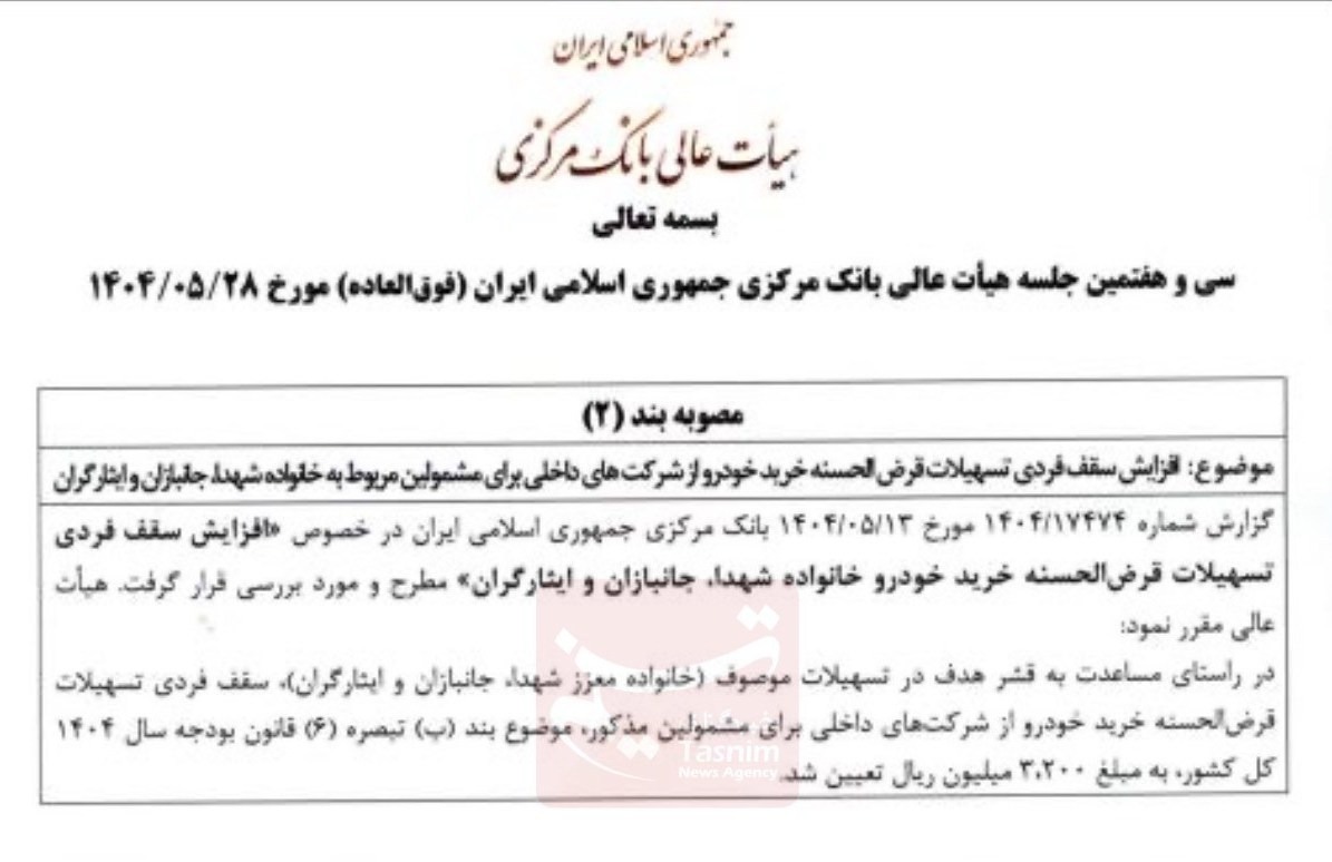 سقف وام خودرو برای این افراد افزایش یافت