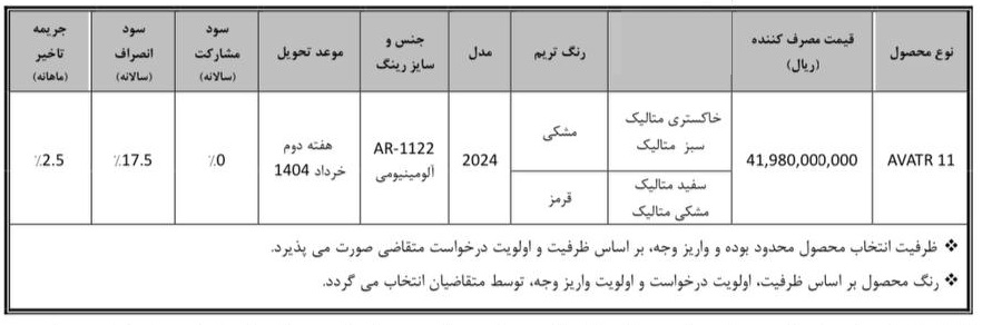 تصویر خودرو آواتار 11