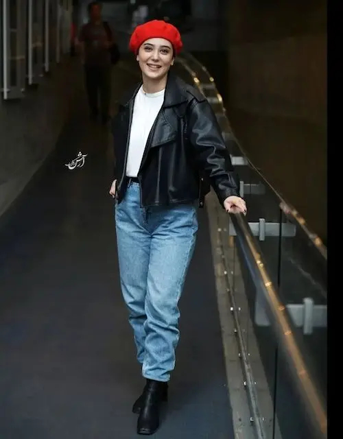 کت چرم بازیگران ایرانی