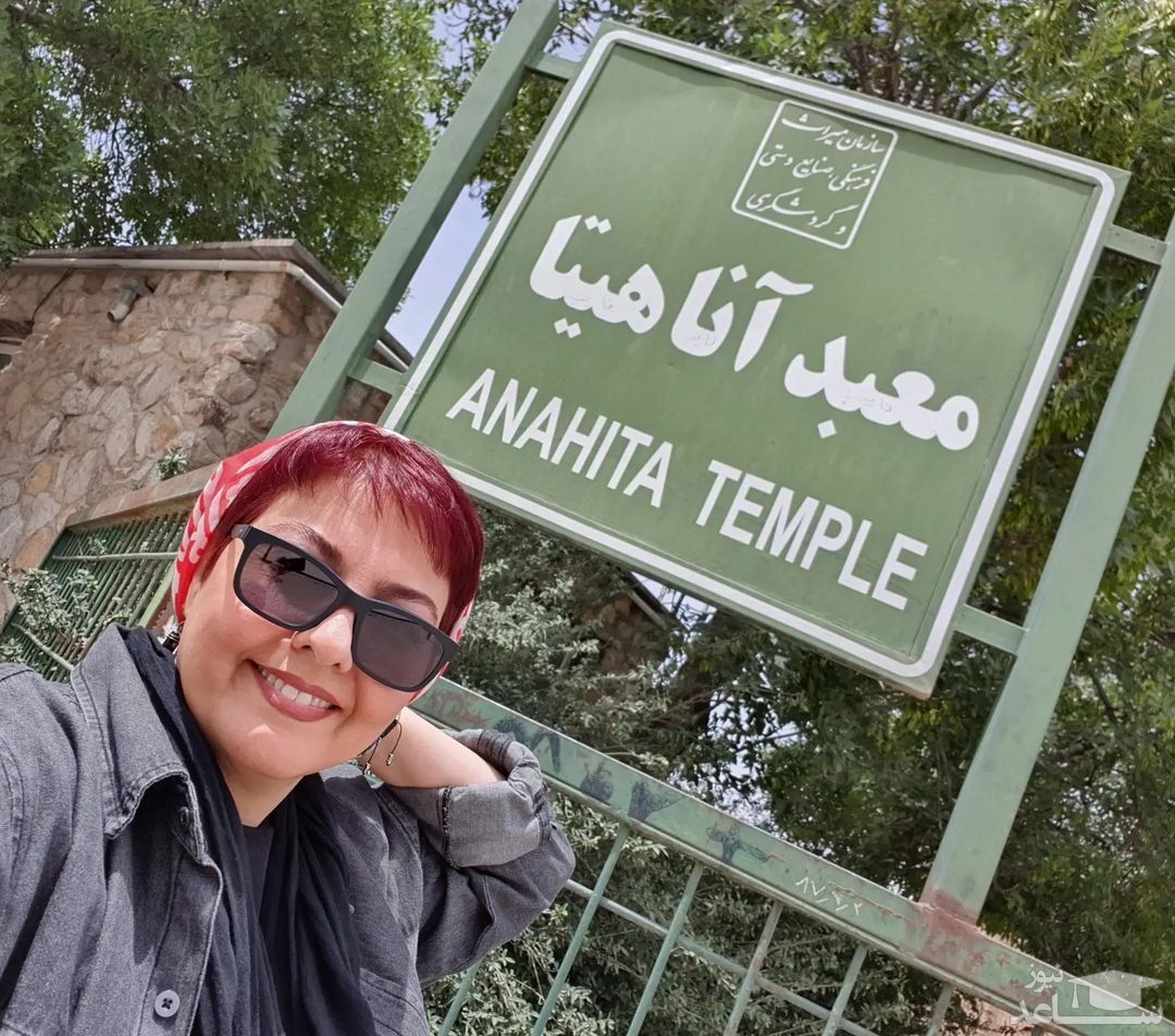 عکس جالب "آناهیتا همتی" در معبد خودش/ تصویر