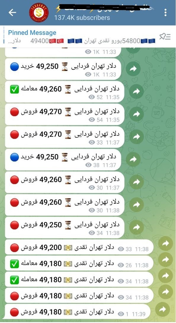 کاهش نرخ ارز