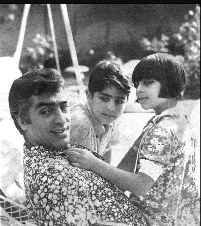 تصویر محمدعلی فردین و فرزندانش