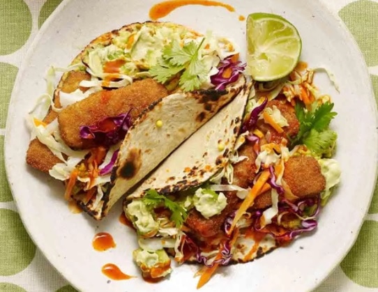 تاکوی ماهی با آووکادو