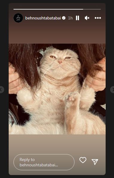 رفتار عجیب بهنوش طباطبایی با حیوان خانگی‌اش جنجالی شد