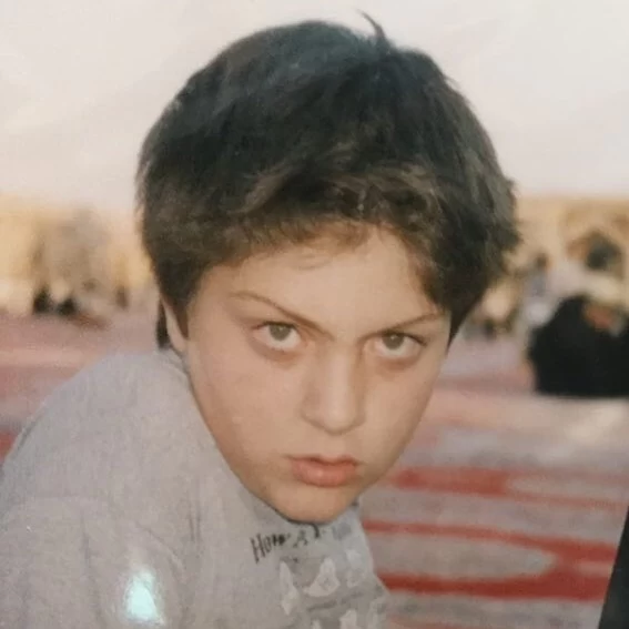 عکس دوران نوجوانی امیرحسین فتحی