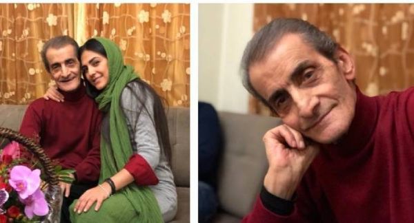 حضور هدی زین‌العابدین کنار پدر و مادر