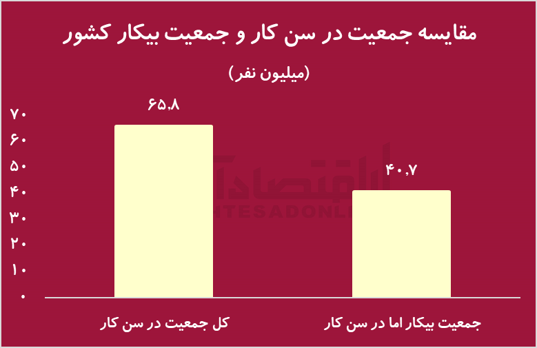 نصف جمعیت ایران، بیکارند/ ۸۶ درصد از زنان در بازار کار حضور ندارند