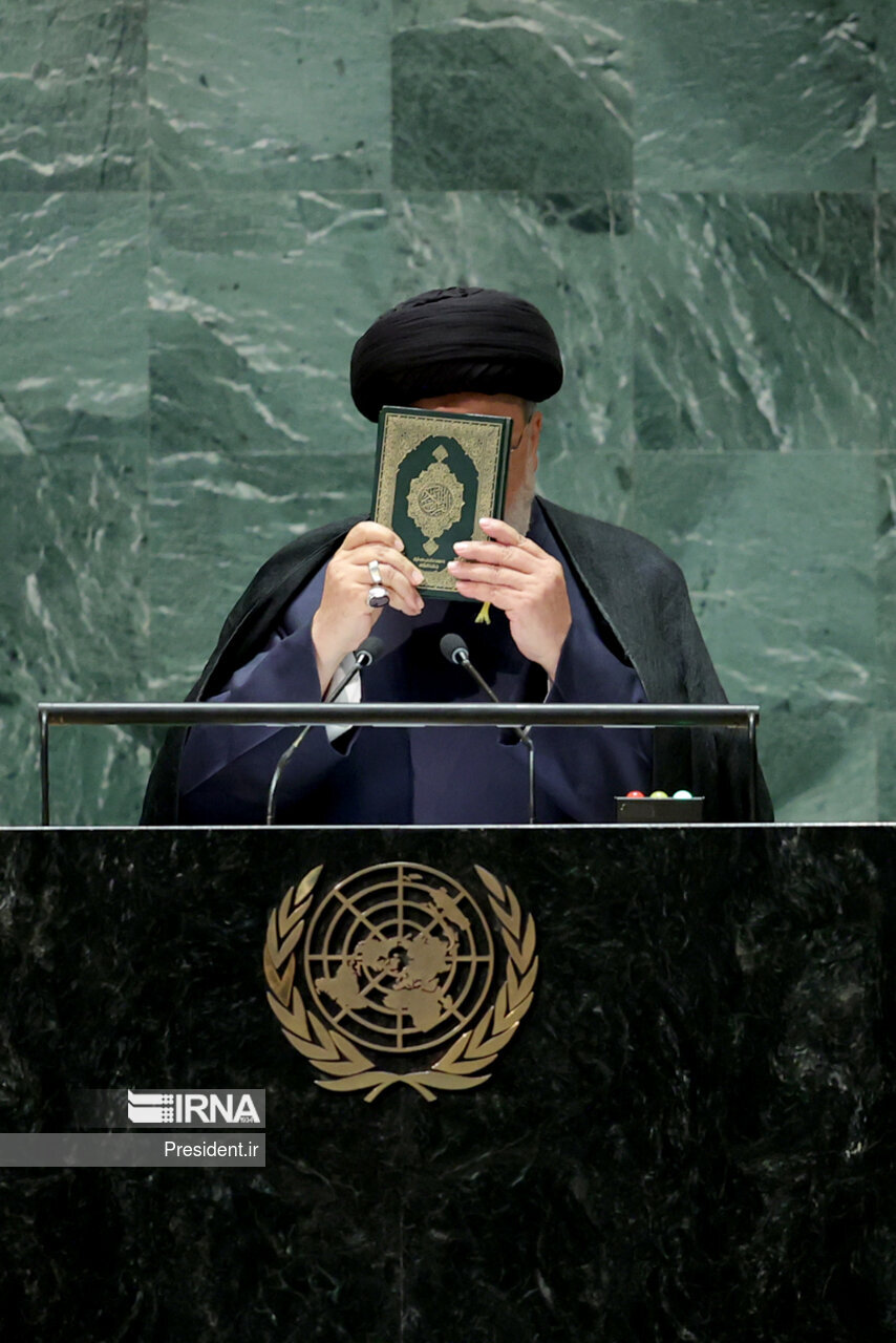عکس ویژه از ابراهیم رئیسی در سازمان ملل