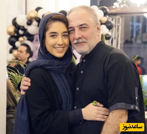 عکسی از ایرج نوذری در کنار دخترش