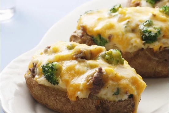 سیب زمینی های شکم پر