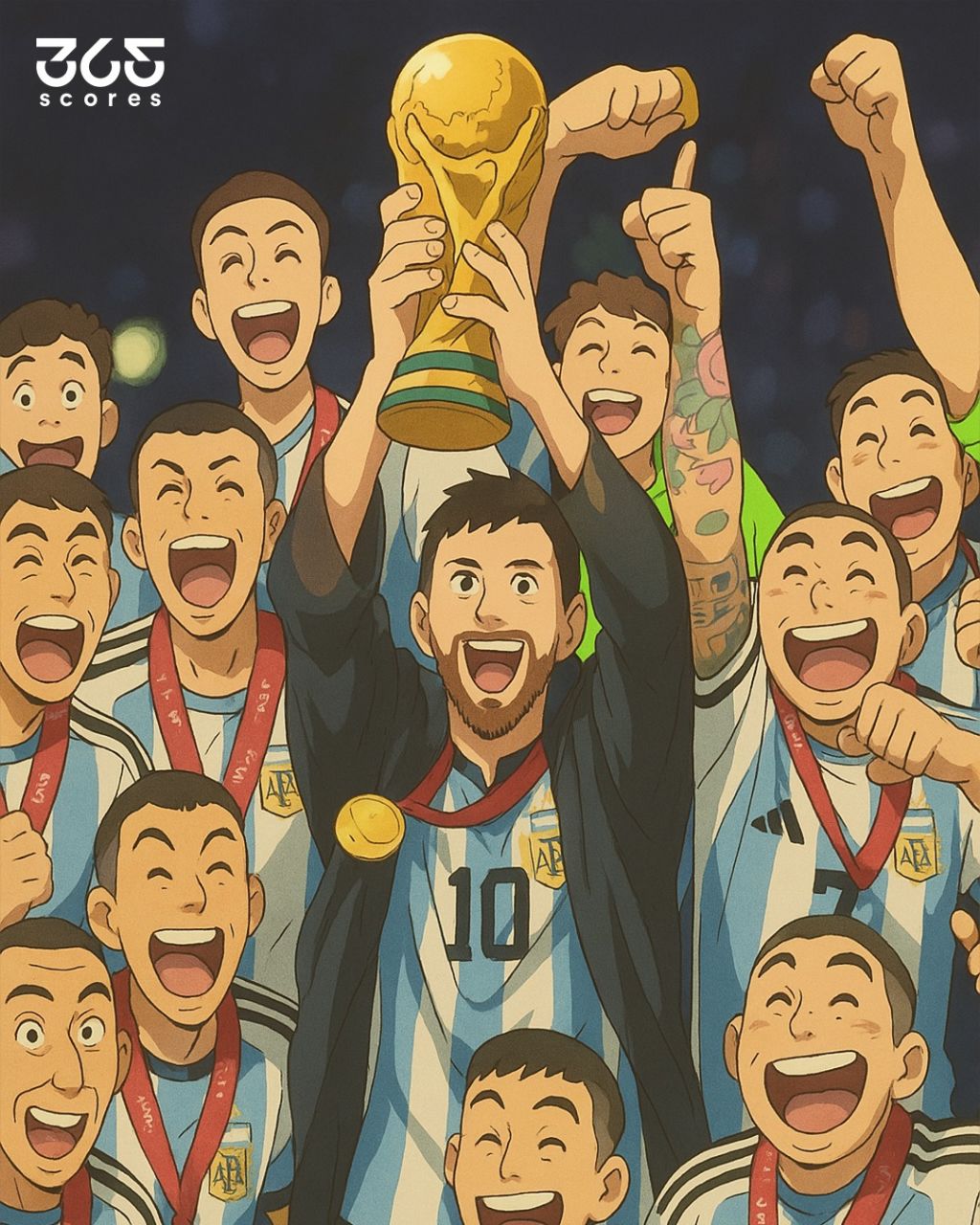 لیونل مسی پس از قهرمانی در جام جهانی