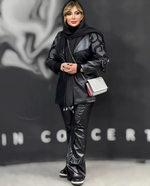 کت چرم بازیگران ایرانی