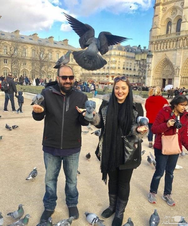 نرگس محمدی و همسرش