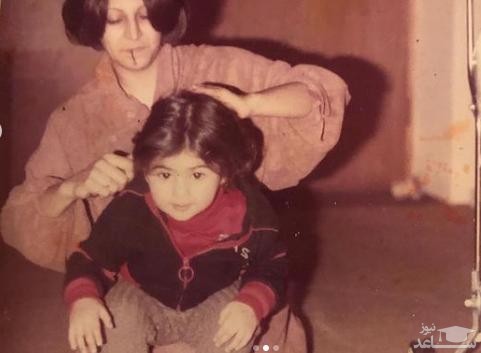 کودکی آزاده صمدی و مادرش
