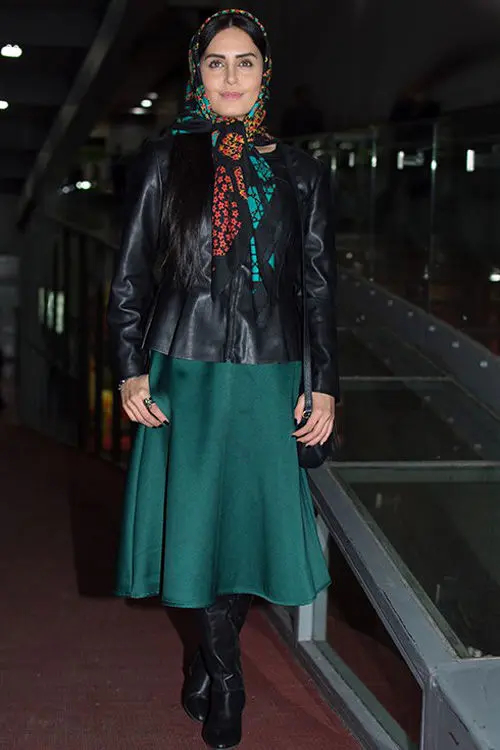 کت چرم بازیگران ایرانی