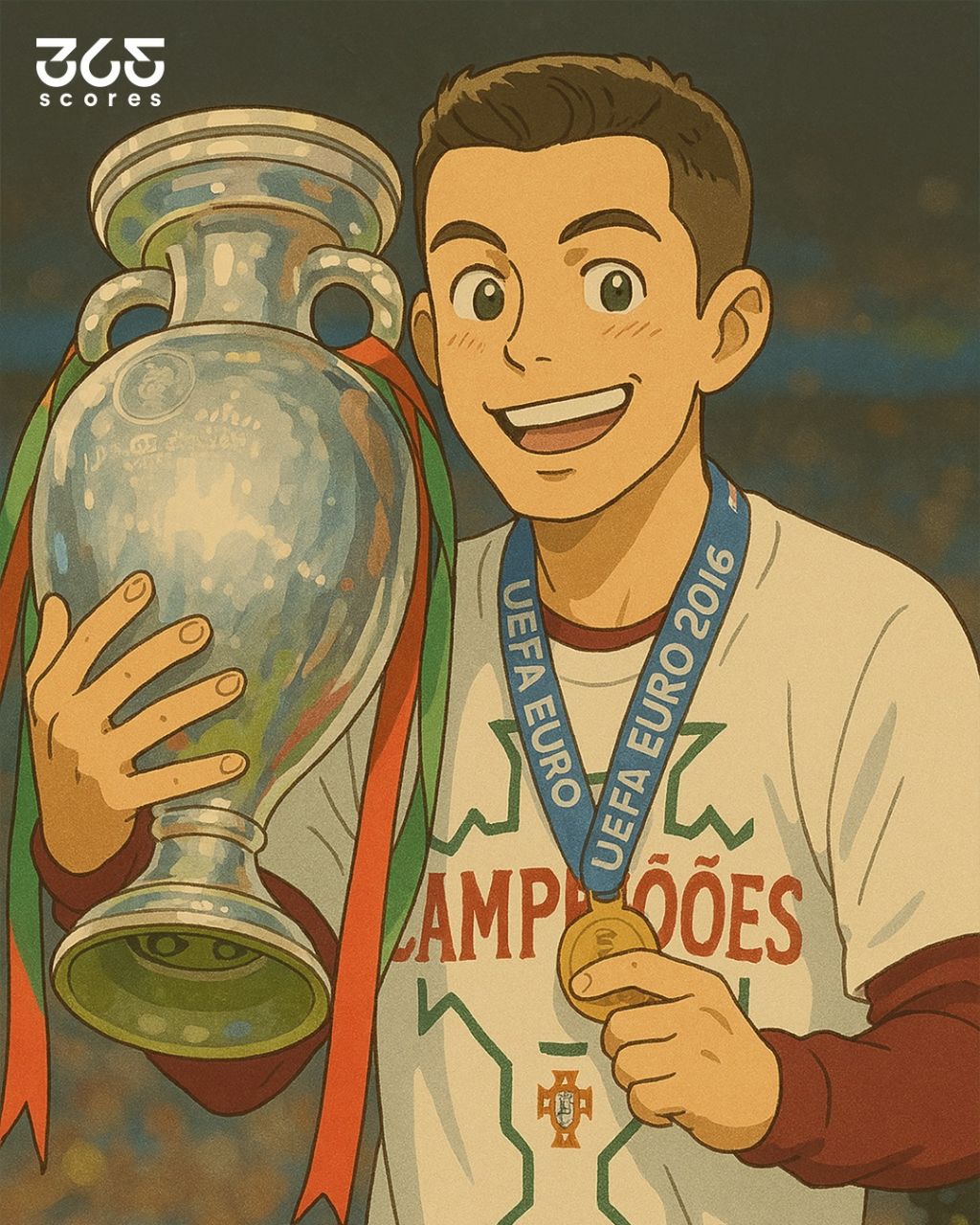 کریستیانو رونالدو پس از قهرمانی در یورو