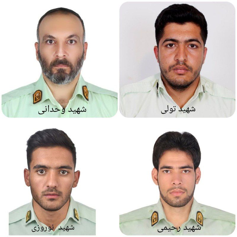 اولین تصاویر از شهدای پلیس حادثه تروریستی ایرانشهر