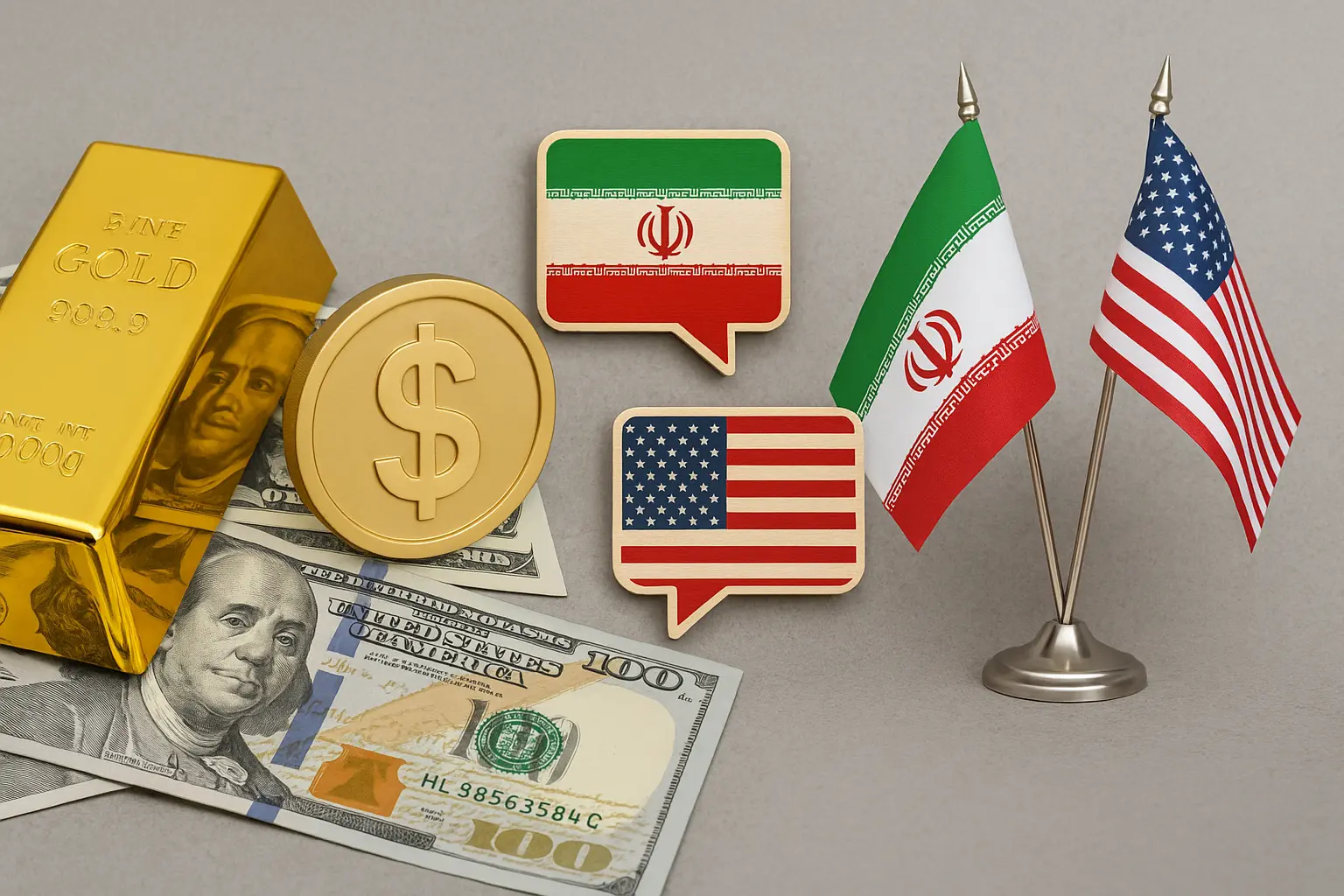 ایران-آمریکا-طلا-دلار