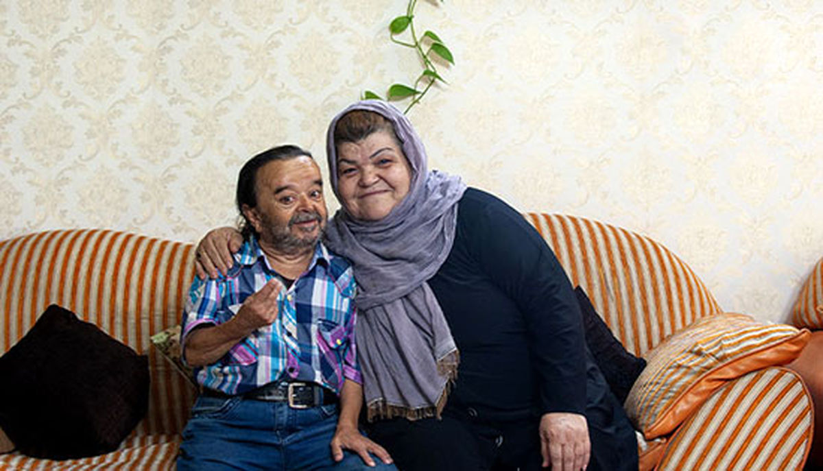 اسدالله یکتا و همسرش