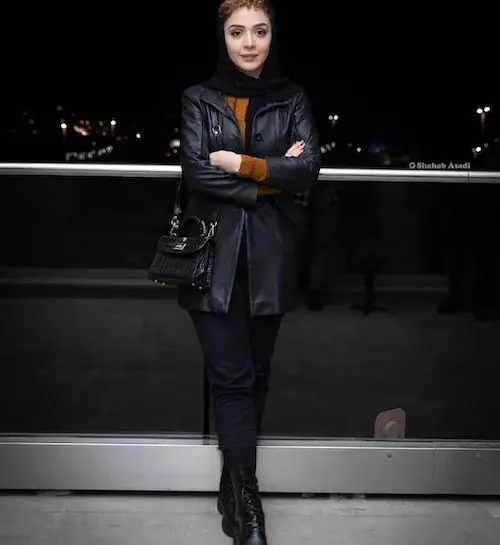 کت چرم بازیگران ایرانی