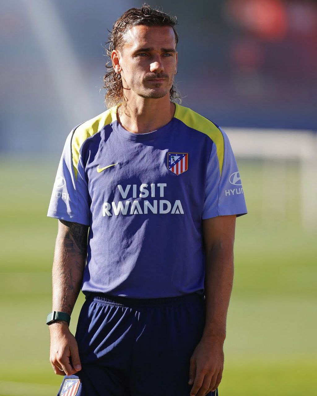 آنتوان گریزمان در تمرینات اتلتیکو مادرید