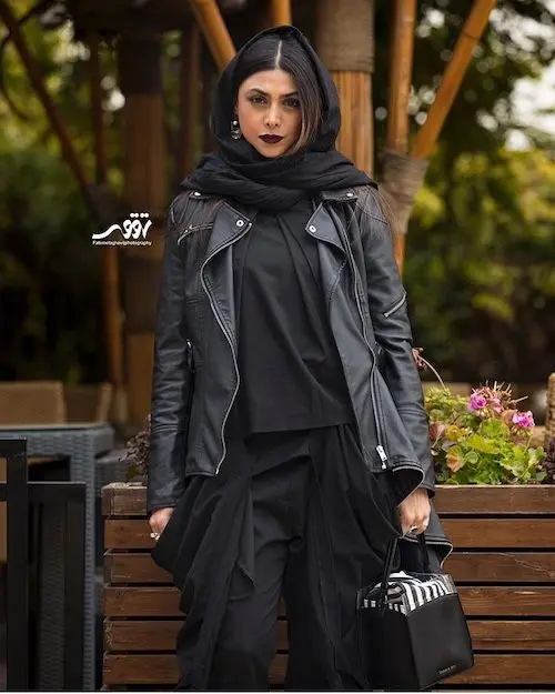 کت چرم بازیگران ایرانی