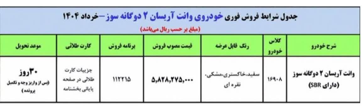 فروش فوری ایران خودرو نیمه دوم خرداد ۱۴۰۴ / بدون قرعه کشی ۳۰ روزه خودرو بخرید