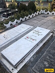 نمایی از آرامگاه حمیده خیرآبادی