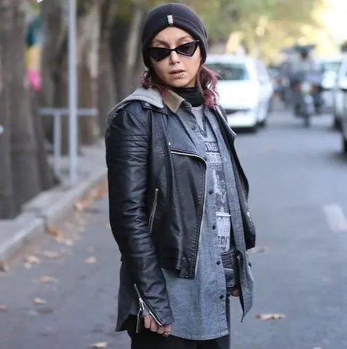 کت چرم بازیگران ایرانی