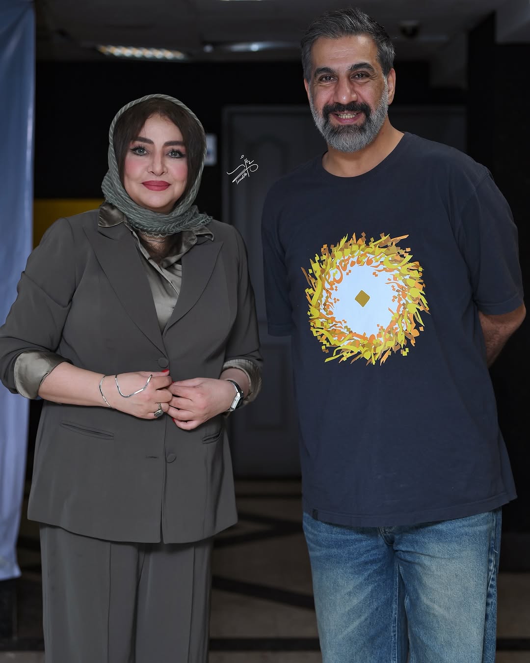 تصویر محمد نادری و مهلقا باقری