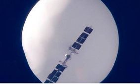 بالن چینی بالاخره در آسمان آمریکا منفجر شد + ویدیو