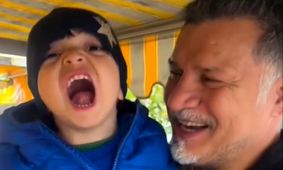 علی دایی و پسر بچه بامزه؛ جمله شوکه‌کننده او: «عین بابات دیوونه‌ای!» + فیلم