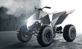 رونمایی از سایبرکواد Cyberquad، نخستین موتورسیکلت چهار چرخ تسلا 