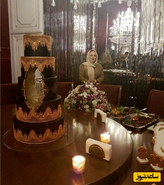 بهنوش بختیاری و کیک تولد لاکچری