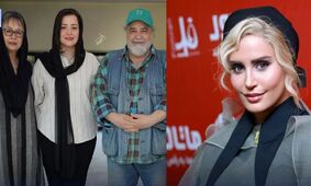 تصاویری ناب از هیجان الناز شاکردوست هنگام دیدار با بازیگران مشهور