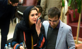  فیلم لو رفته از مراسم عقد الیکا عبدالرزاقی با امین زندگانی در صدا و سیما ! / جمع همه جمع بود !