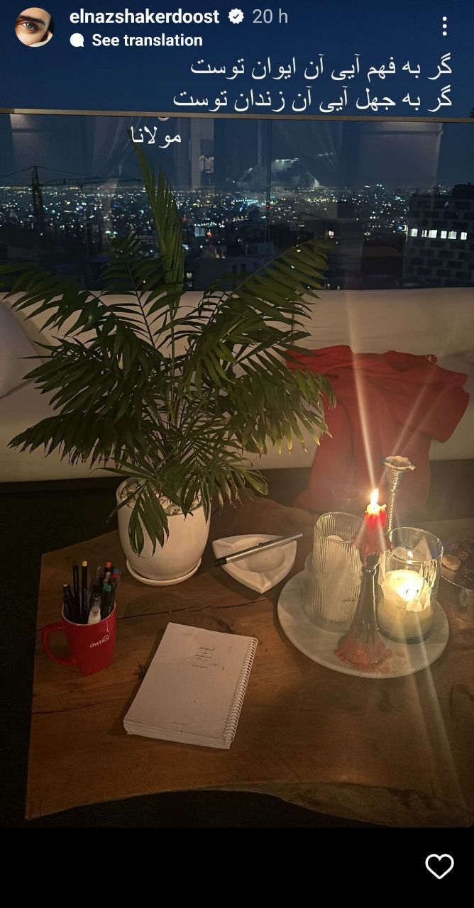 استوری الناز شاکردوست همه را غافلگیر کرد 