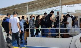 سفر دریایی زائران اربعین برای اولین‌بار/ تجربه‌ای متفاوت + فیلم