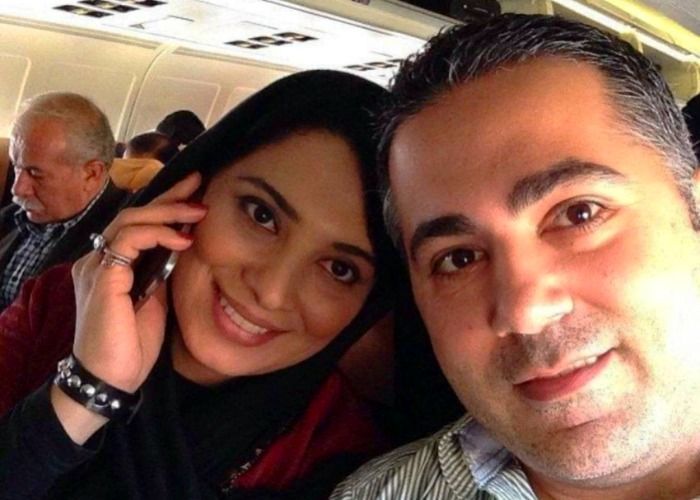 روشنک عجمیان و همسرش