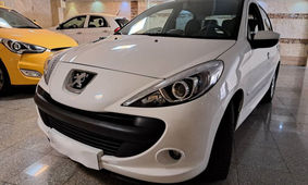 پژو 207 با مخ به زمین خورد
