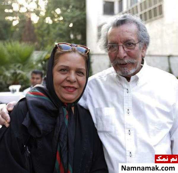 بهمن مفید و همسرش