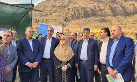  آغاز عملیات اجرایی نیروگاه خورشیدی ۲۰ مگاواتی در تفرش با حضور سخنگوی دولت 