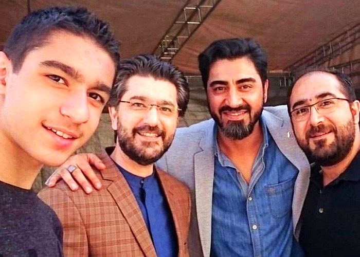 امیرحسین مدرس در کنار محمدرضا علیمردانی