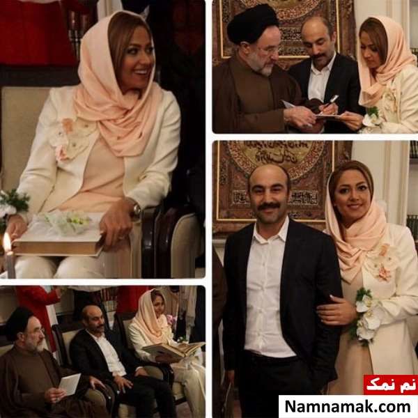 مراسم عقد محسن تنابنده و همسرش روشنک گلپا