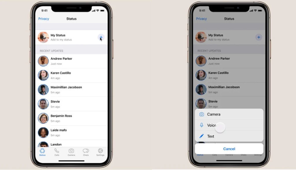 استاتوس صوتی واتس‌اپ