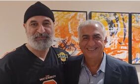 دورهمی بازیگران فراری ایران با رضا پهلوی! / حمید فرخ نژاد دوشادوش پهلوی ایستاده!